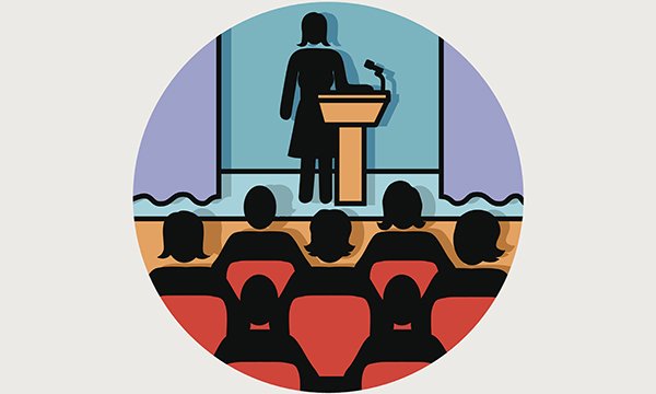 Vector image of a female speaking at a podium in front of an audience. To mark the International Year of the Nurse and Midwife, members of our editorial advisory team reflect on nursing and advice for aspiring leaders. This article is by Alison James.