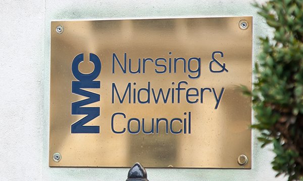 Nursing and Midwifery nameplate outside its HQ