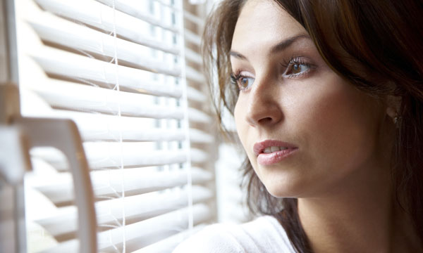Anxious woman