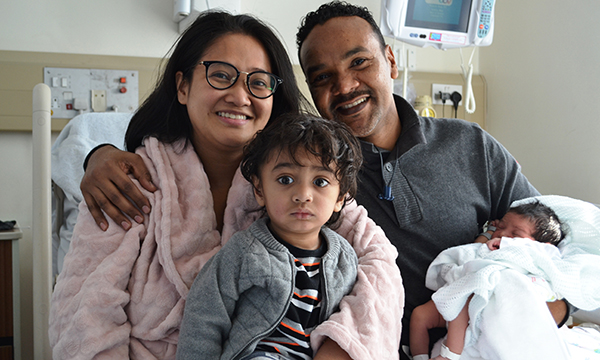 April, Isaac and Magdi Ibrahim with baby Eliana