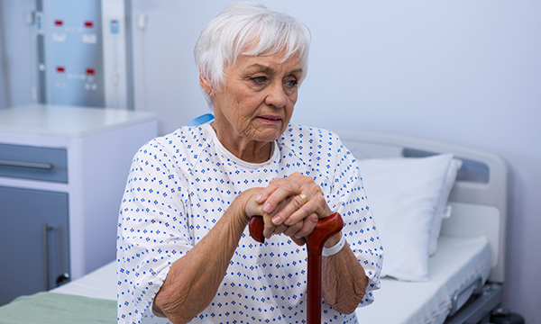 Old person in bed