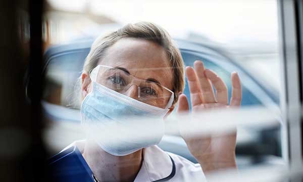 Home visit in PPE