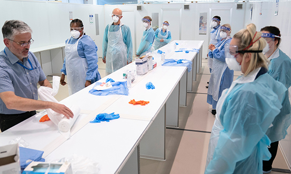 Teaching use of PPE