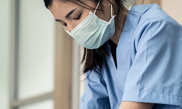 Tired nurse