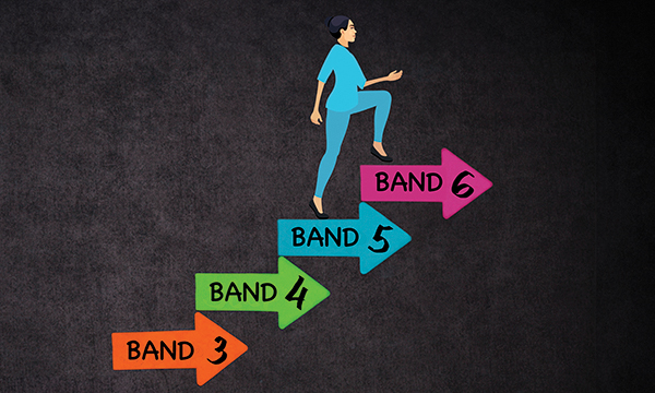 Band 5 nurses still waiting for role upgrade: nurse climbing towards band 6