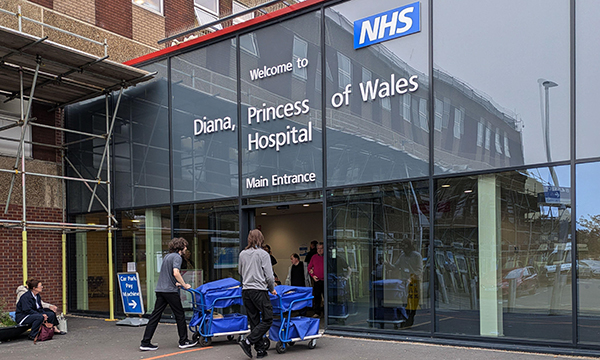 Nurse pelted with eggs: Diana, Princess Of Wales Hospital