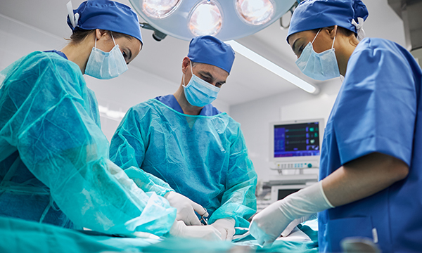 surgical team at work