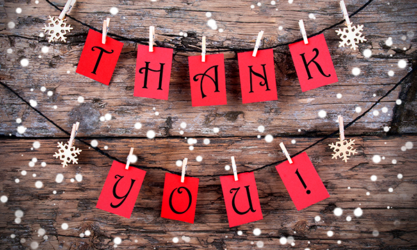 Thank You message