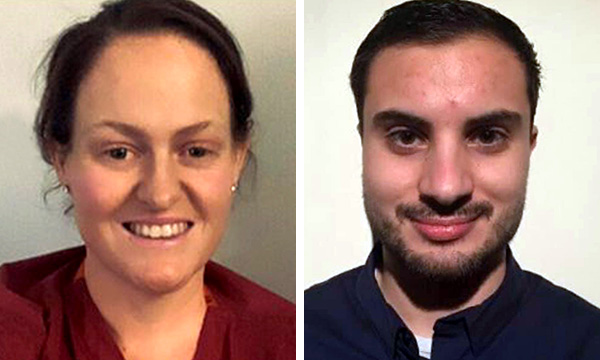 Picture of ward sister Jenny&nbsp;McGee and intensive care nurse Luis Pitarma, who say praise for them by prime minister Boris Johnson boosts recognition for the profession.