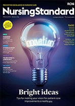 Read a sample edition of Nursing Standard