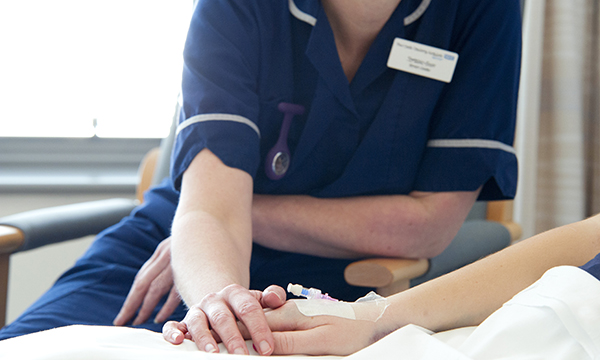 A nurse can provide spiritual care simply by holding a patient's hand and connecting with them 