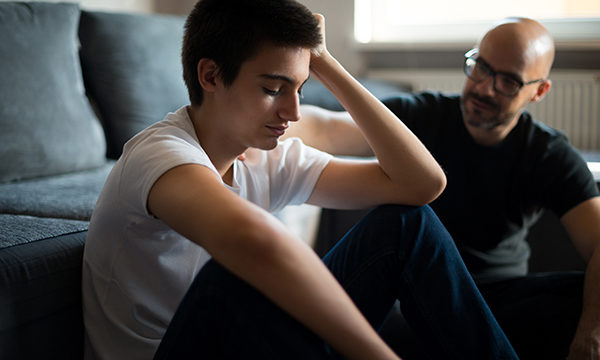 Boy in counselling