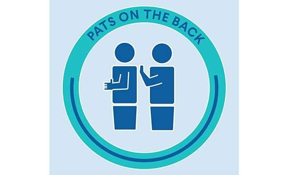 A pat on the back