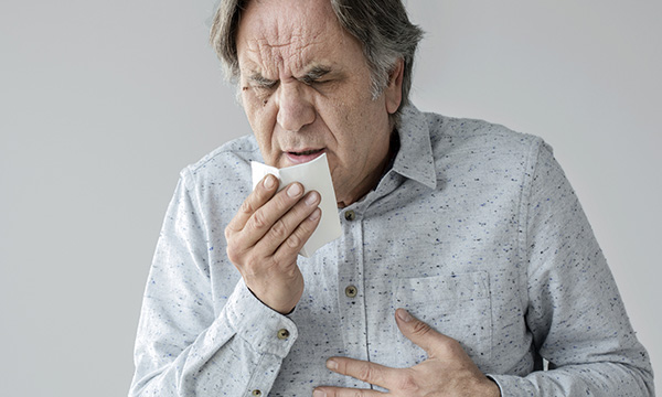 Coughing is a symptom of COVID-19 and lung cancer