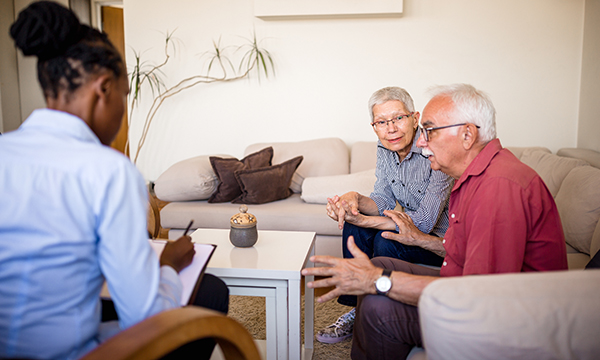 Dementia: involve the family to help identify behaviour that is out of character