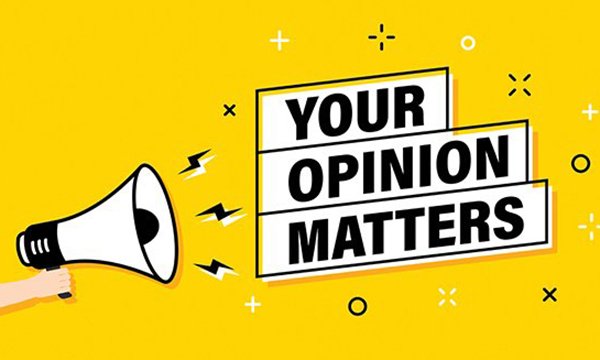 Illustration saying 'Your opinion matters', as Nursing Standard launches a workplace issues survey