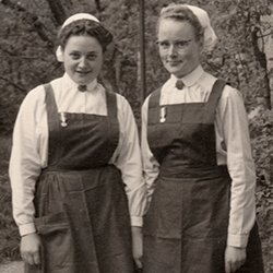 Picture shows Marianne Stoger and Margaritha Pissarek early in their careers