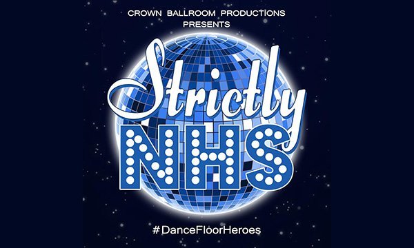 Strictly NHS charity logo with glitterball