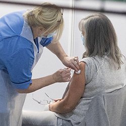 More than 5,000 staff received their first jab during the mass vaccination drive in Glasgow