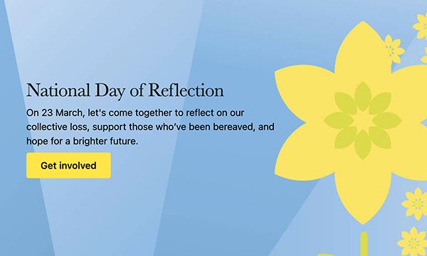 Promotion for the Marie Curie Day of Reflection with an illustration of a daffodil