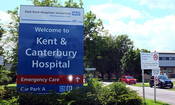 Kent and Canterbury Hospital, part of East Kent NHS trust, where CQC found lapses in fluid monitoring