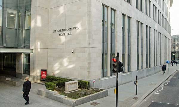 Phot of St Bartholomew's Hospital in London