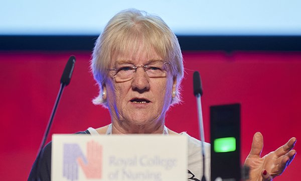 Jane McCready, speaking against RCN affiliation with TUC and college's 2023 congress