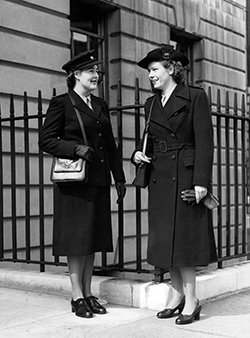 Nurses in 1948 dressed in the new uniform for state registered nurses (left) and that for state enrolled assistant nurses 
