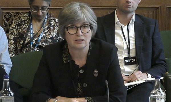 RCN director for England Patricia Marquis giving evidence to the Commons Health and Social Care Committee