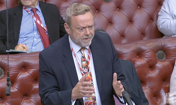Lord Collins, Labour peer Ray Collins, speaking against the new law in the House of Lords