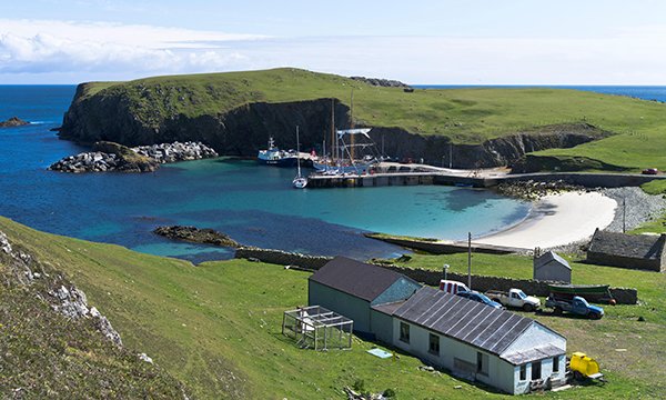 Photo of Fair Isle in Shetland, illustrating story about a nursing role available on the island