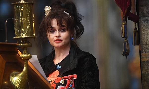  Actress Helena Bonham-Carter who is a distant relative of nurse Florence Nightingale