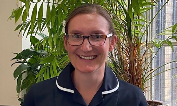 Image of Greener Nursing Practice award winner Holly Slyne, an associate director for infection prevention and control