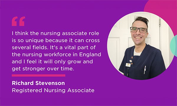 Nursing associate quote published on X (formerly Twitter)