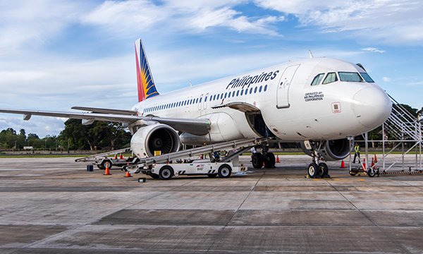 Picture shows Philippines Airways aeroplane. International recruitment plans include funding flights for overseas nurses