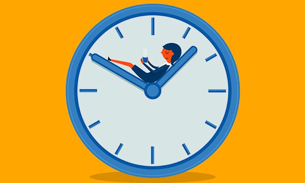 Illustration showing a clockface with a person resting on one of the hands. Gloucestershire Hospitals NHS Foundation supports nurses napping on breaks during long shifts as a safeguarding principle.