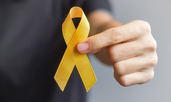 Yellow Ribbon for supporting people living with illness: Sarcoma Awareness Month is in July
