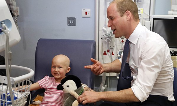 Prince William with patient