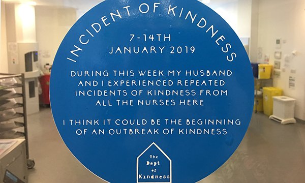 Department of Kindness blue plaques