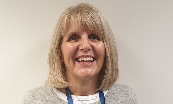 Picture of Maggie Clarke, a school nurse who helped modernise a health and well-being service and has won an award from Cavell Nurses’ Trust.