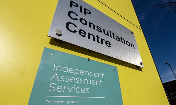Personal Independence Payment centre sign