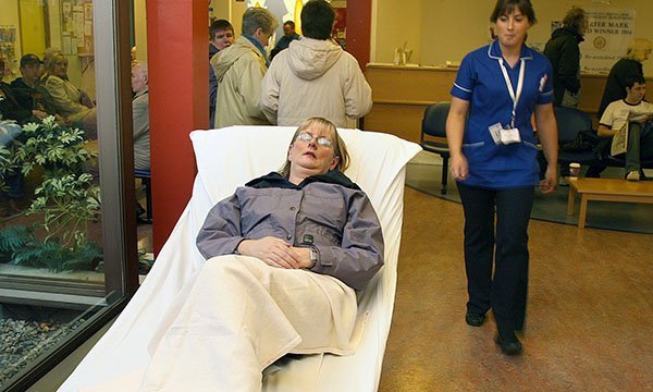 Nurses report that corridor care, or boarding, has increasingly become the norm in NHS hospitals