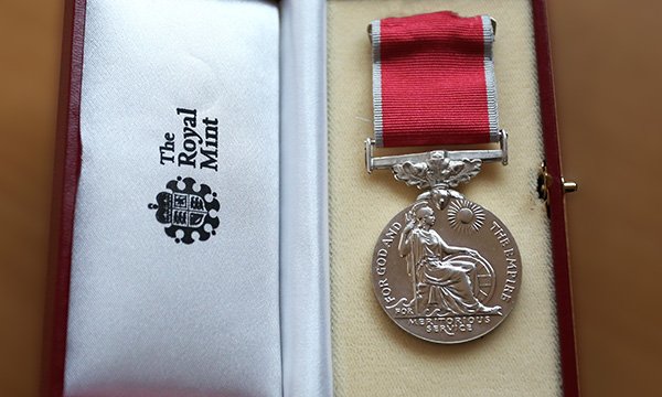 British Empire Medal, one of the honours given to nurses in the Queen's Birthday Honours 2020