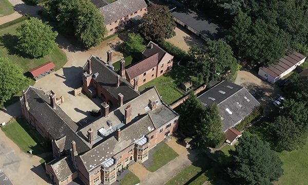 An aerial view of Cawston Park where three people with learning disabilities died