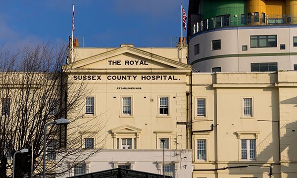 ​  Royal Sussex County Hospital in Brighton