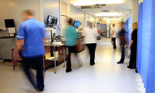 Photo of busy hospital ward, illustrating story about workforce survey