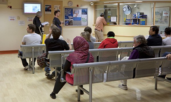 patients in waiting area