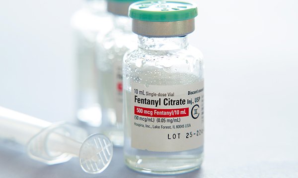 Bottle of Fentanyl Citrate and syringe