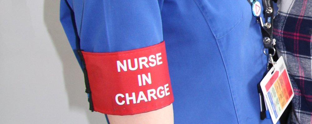 Nurse in Charge armband