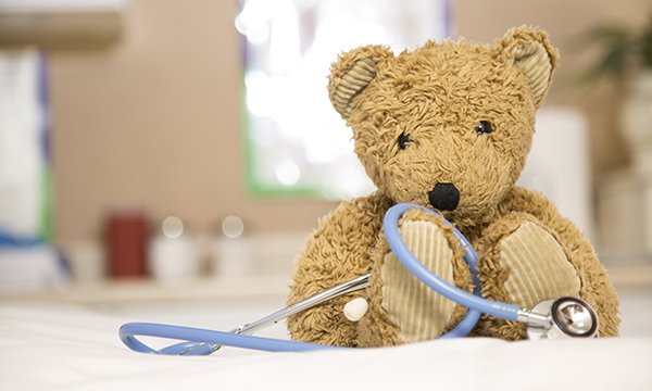teddy with a stethoscope